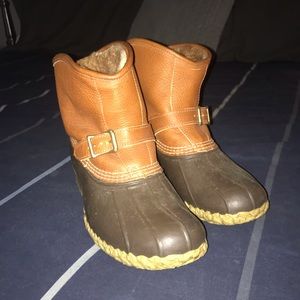 LL Bean buckle strap lounger Boots